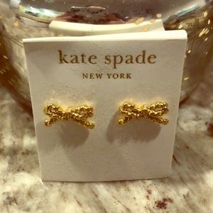 Kate Spade rope bow earrings